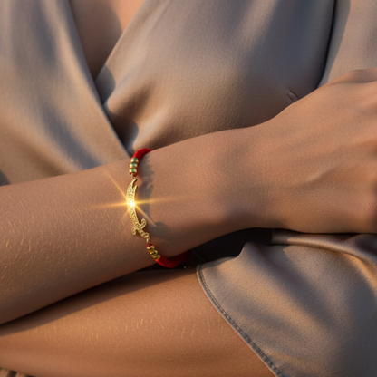 Rahma Zulfiqar Red Bracelet