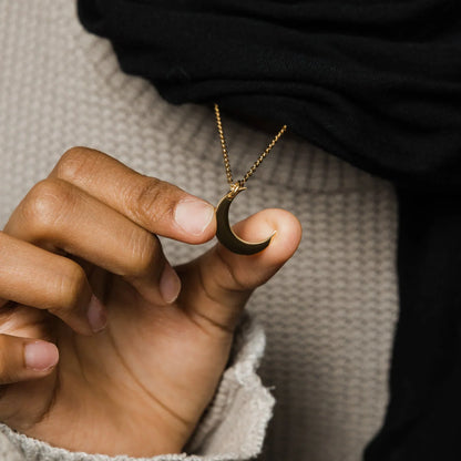 Barakah Nurani Crescent Necklace