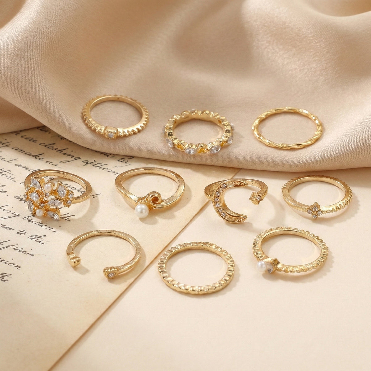 Barakah Layali Moonlight Ring Set
