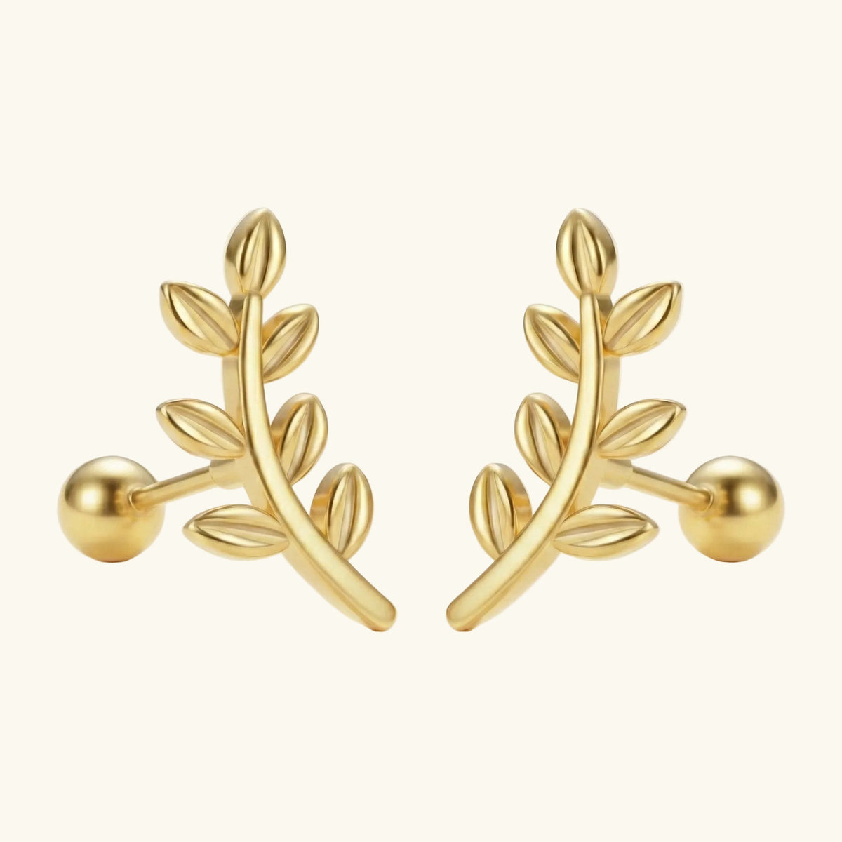 Barakah Sakinah Leaf Earrings