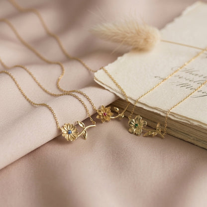 Petite Bloom Birth Flower Necklace VIP