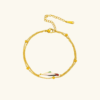Barakah Palestine Map Bracelet