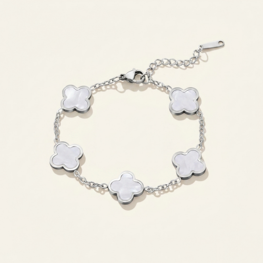 Silver Clover Bracelet