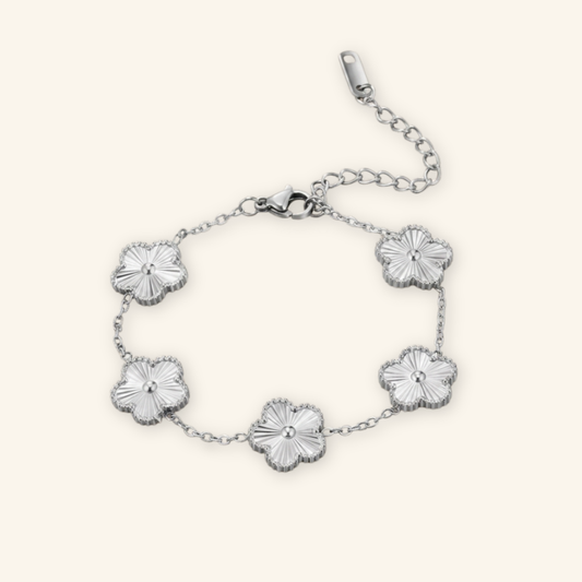 Silver Clover Bracelet